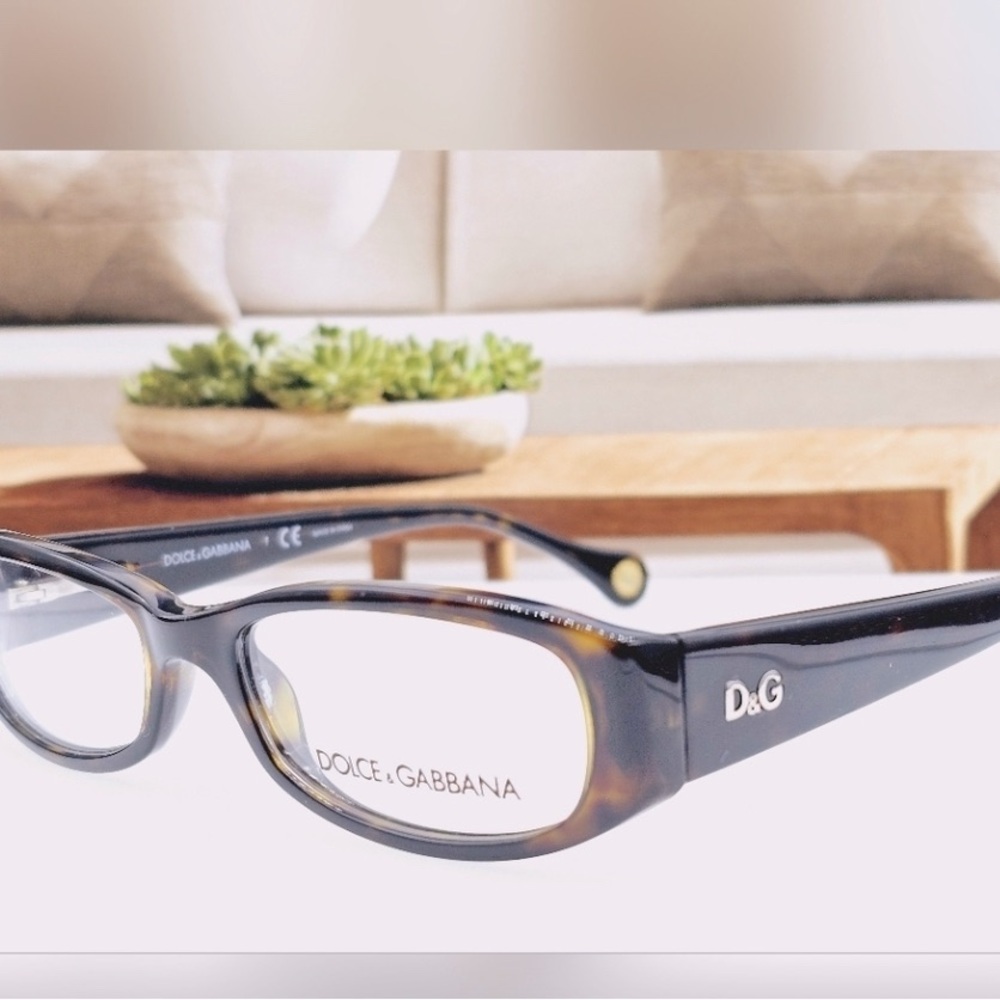#614-(New) D&G tortoiseshell 1228 502 Havana Eyeglasses -prescription ready
